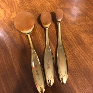 3 Piece Makeup Brush Set